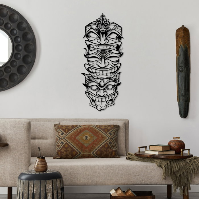 Wallity Fun Naughty Wild - Escultura de pared de metal negra